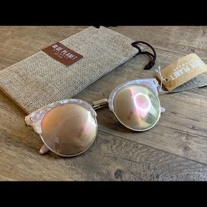 Blue Planet Pink Tortoise Sunglasses